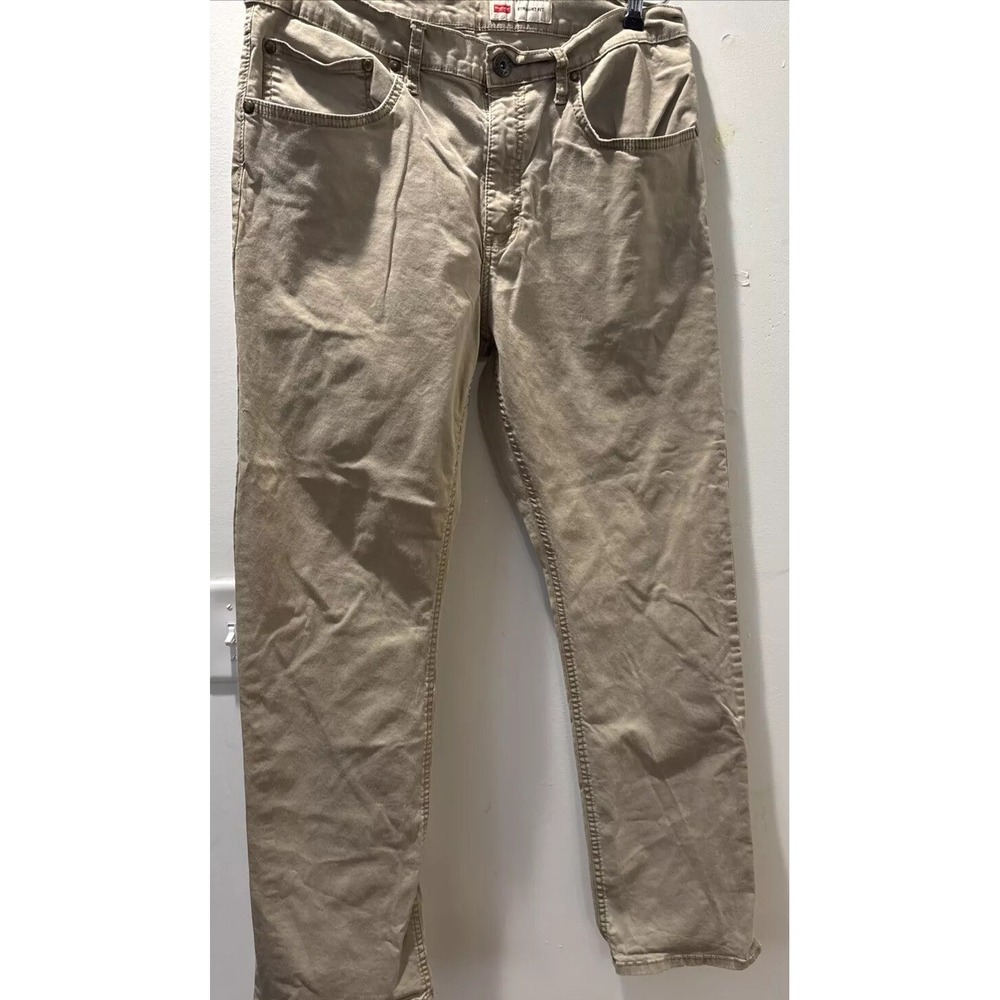 Wrangler Khaki straight fit jeans Woman's 5 Pocket Strech 32x30 L Straight Leg